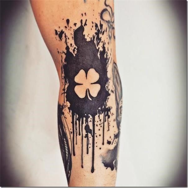 Artistic And Galvanizing Clover Tattoos Four Leaf Clover Tattoo