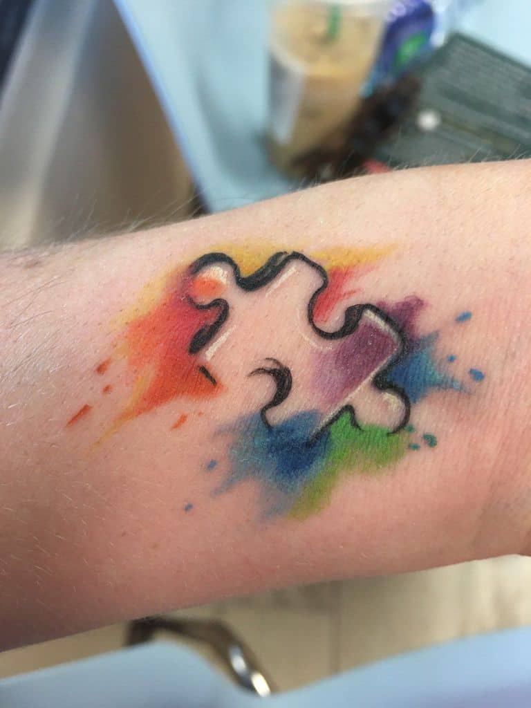 Autism Awareness Puzzle Piece Tattoo Rosella Kohn