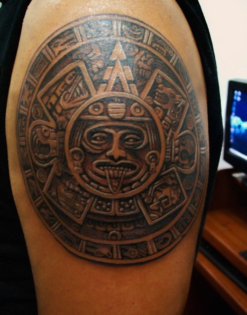 Aztec Calendar Tattoo