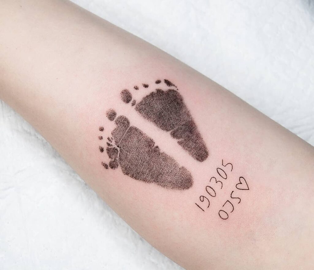 Baby Footprint Tatto Crazy Ink Tattoo Amp Body Piercing In Raipur India