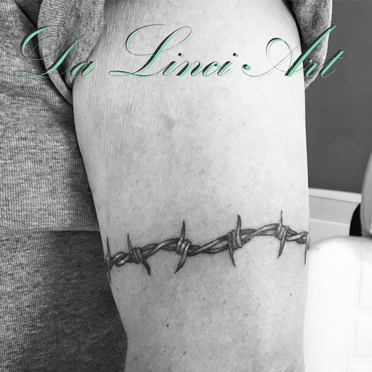 Barb Wire Tattoo Made By Linda Roos Da Linci Art Zwijndrecht The