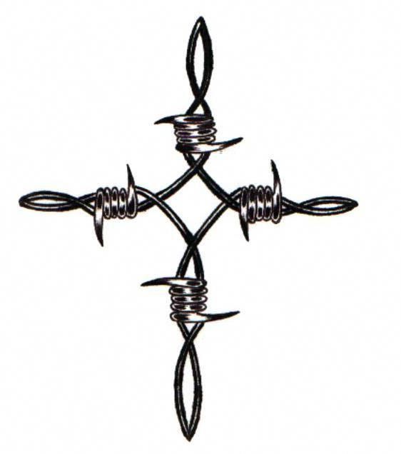 Barbed Wire Cross Tattoo By Grotesquenightmare On Deviantart