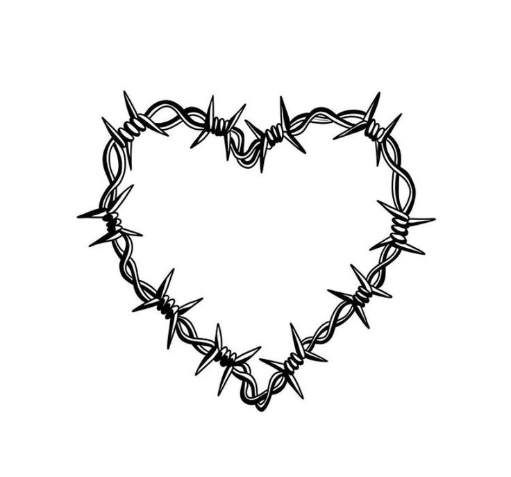 Barbed Wire Heart Art Print By Nicole Barkwill Heart Art Print Barb