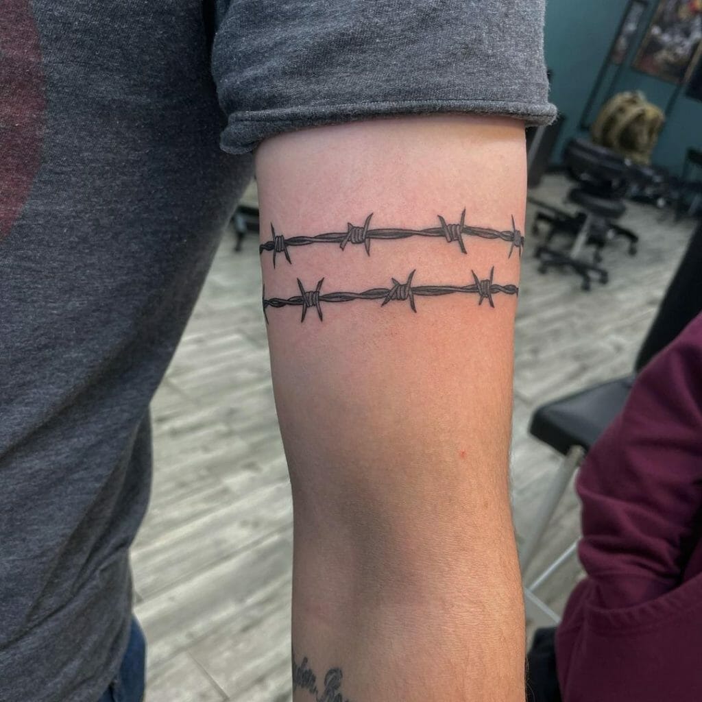 Barbed Wire Arm Tattoo: Symbolism and Style