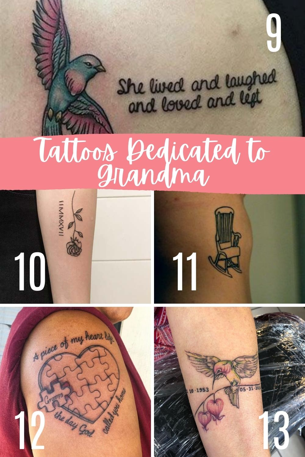 Beautiful Honoring Grandma Tattoos Ideas Tattooglee Grandma