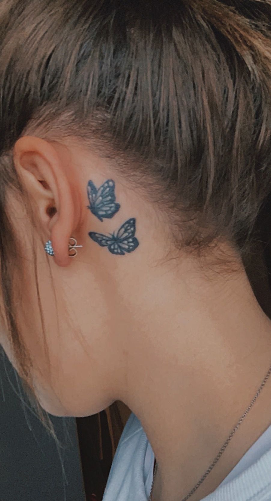 5 Stunning Behind Ear Butterfly Tattoo Ideas