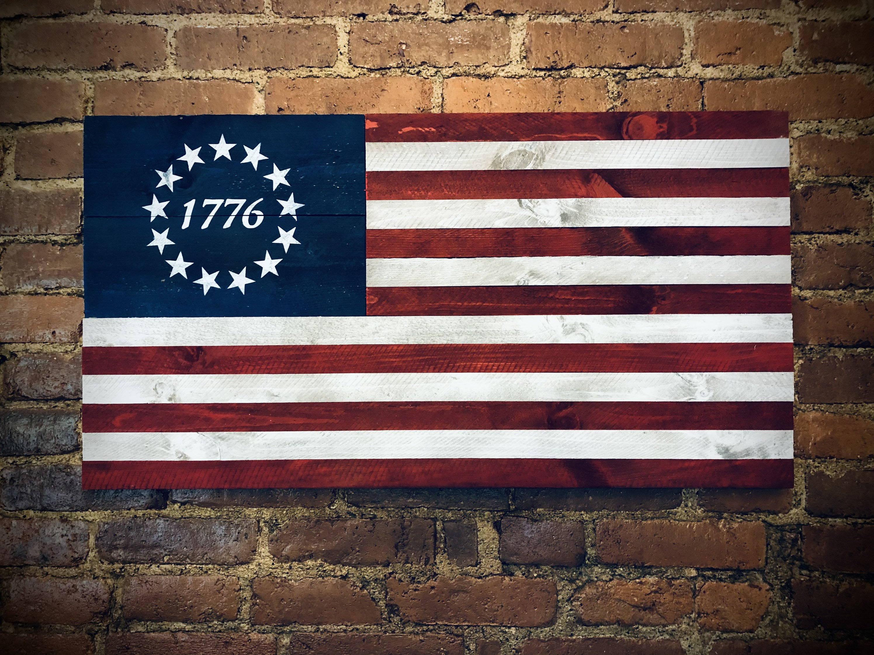 Betsy Ross 1776 American Flag 18X35 Etsy Uk