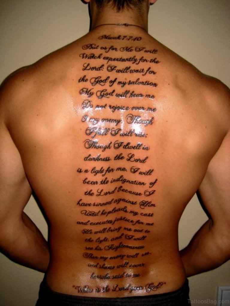 Bible Verse Back Tattoo Verse Tattoos Bible Verse Tattoos Bible Tattoos