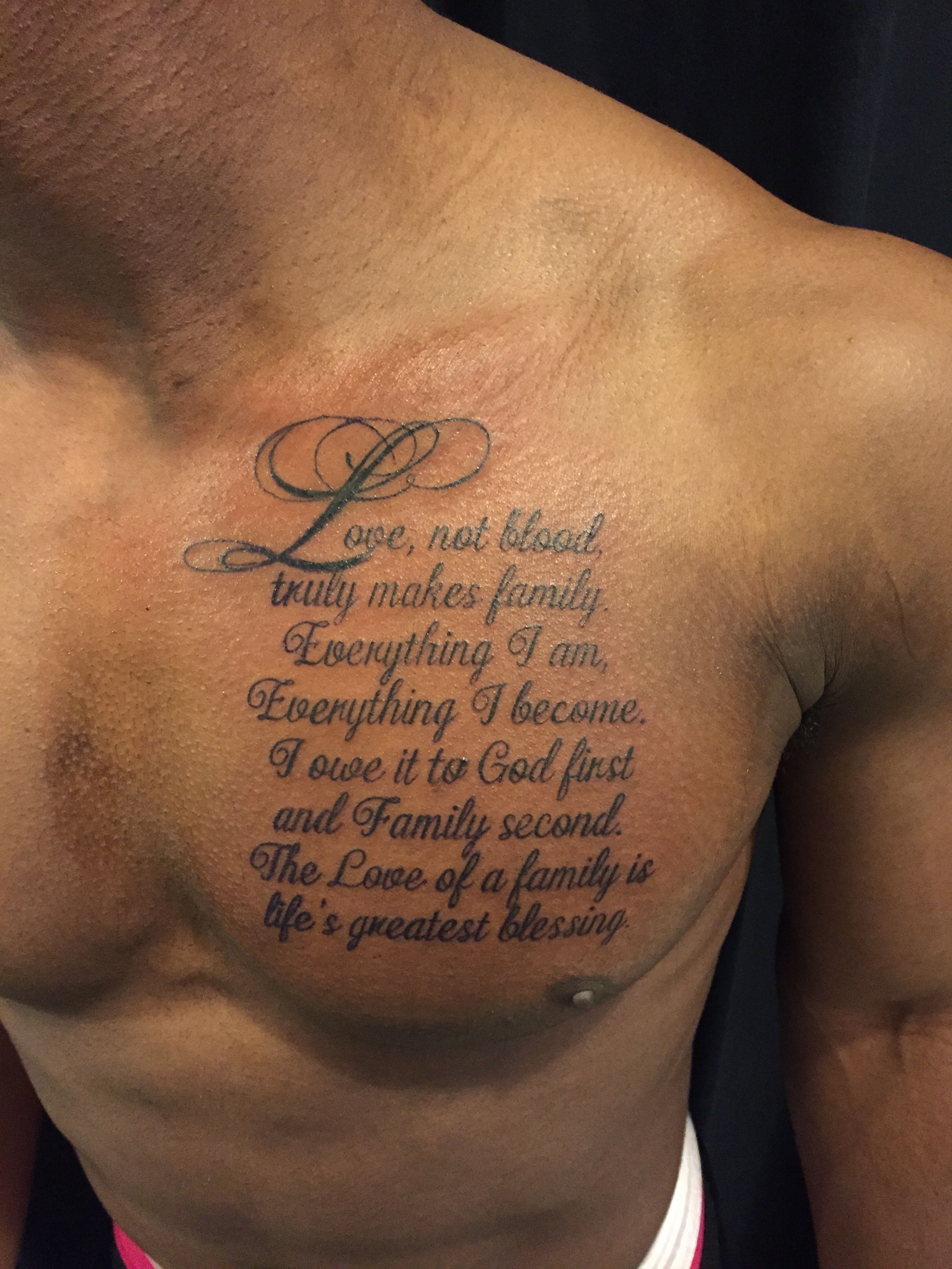 Bible Verse Chest Tattoo Ideas and Inspirations