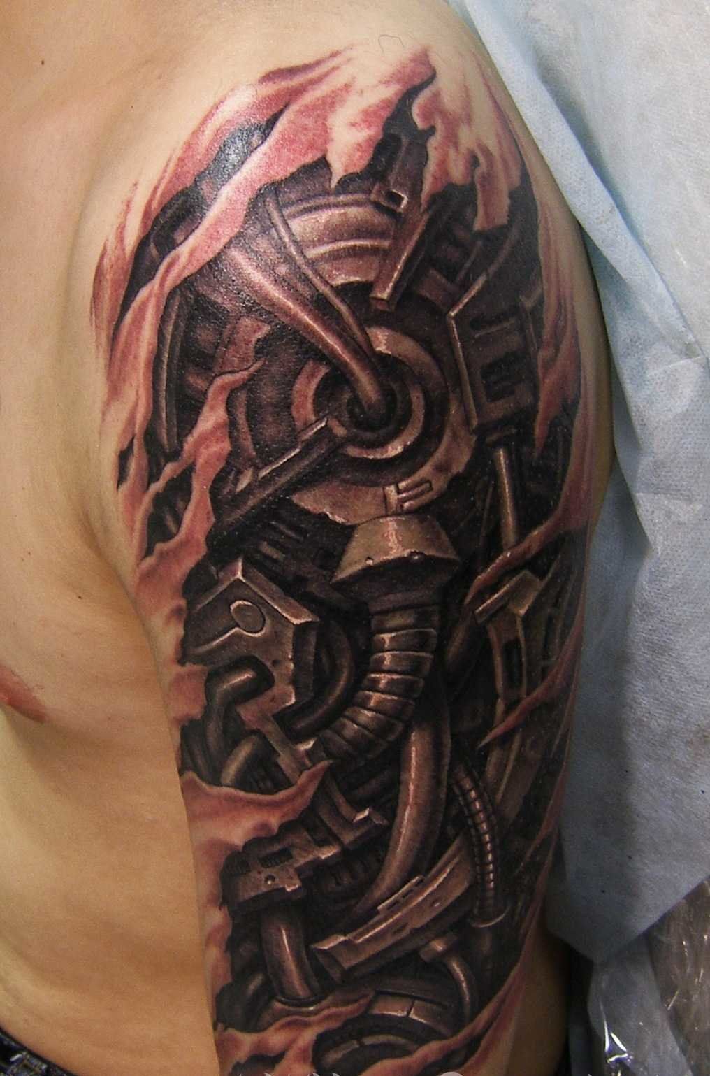 Biomechanik Tattoo Tattoo Schablonen Getriebe Tattoo