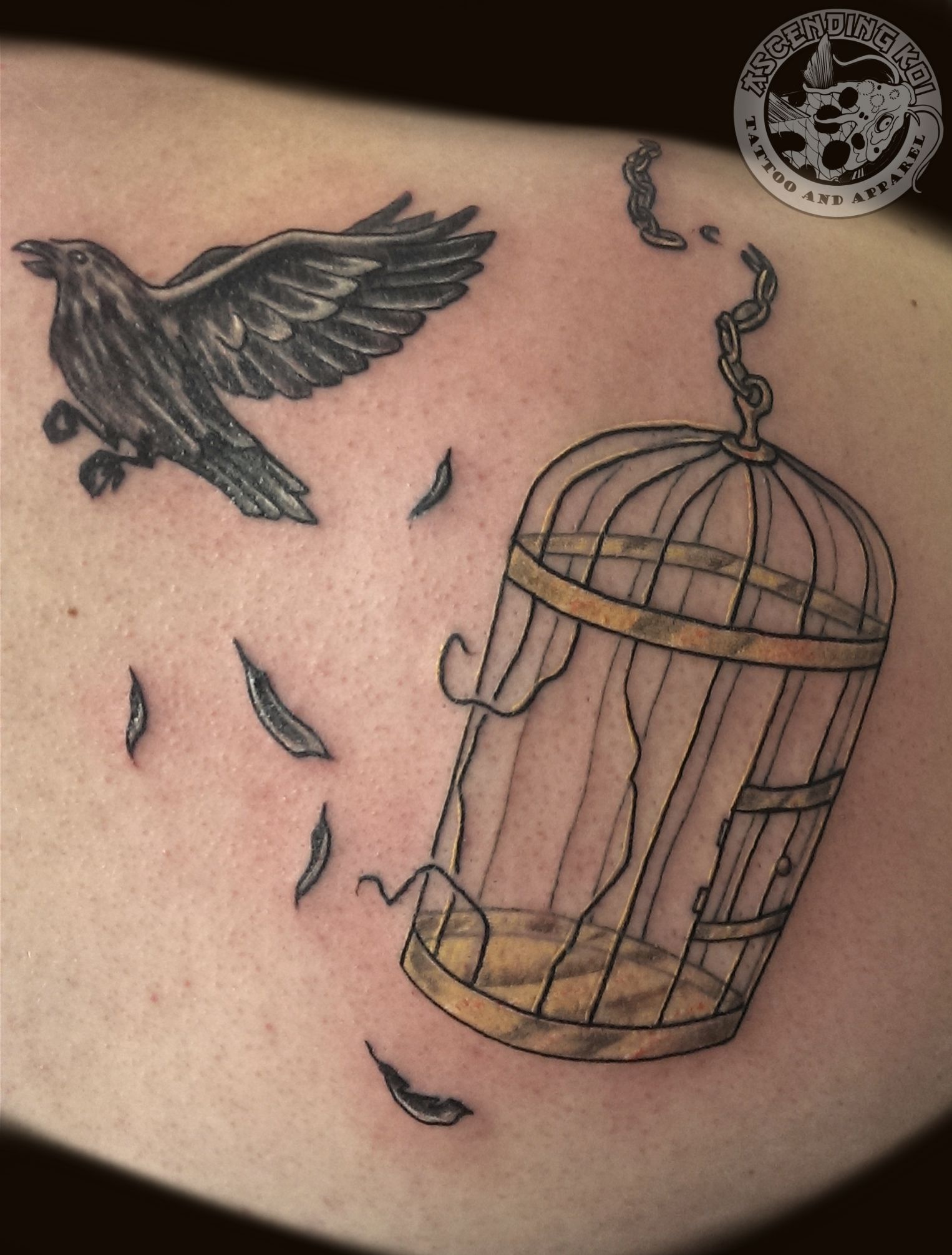 Bird Cage Tattoo Not Done Yet Cage Tattoos Birdcage Tattoo Tattoos