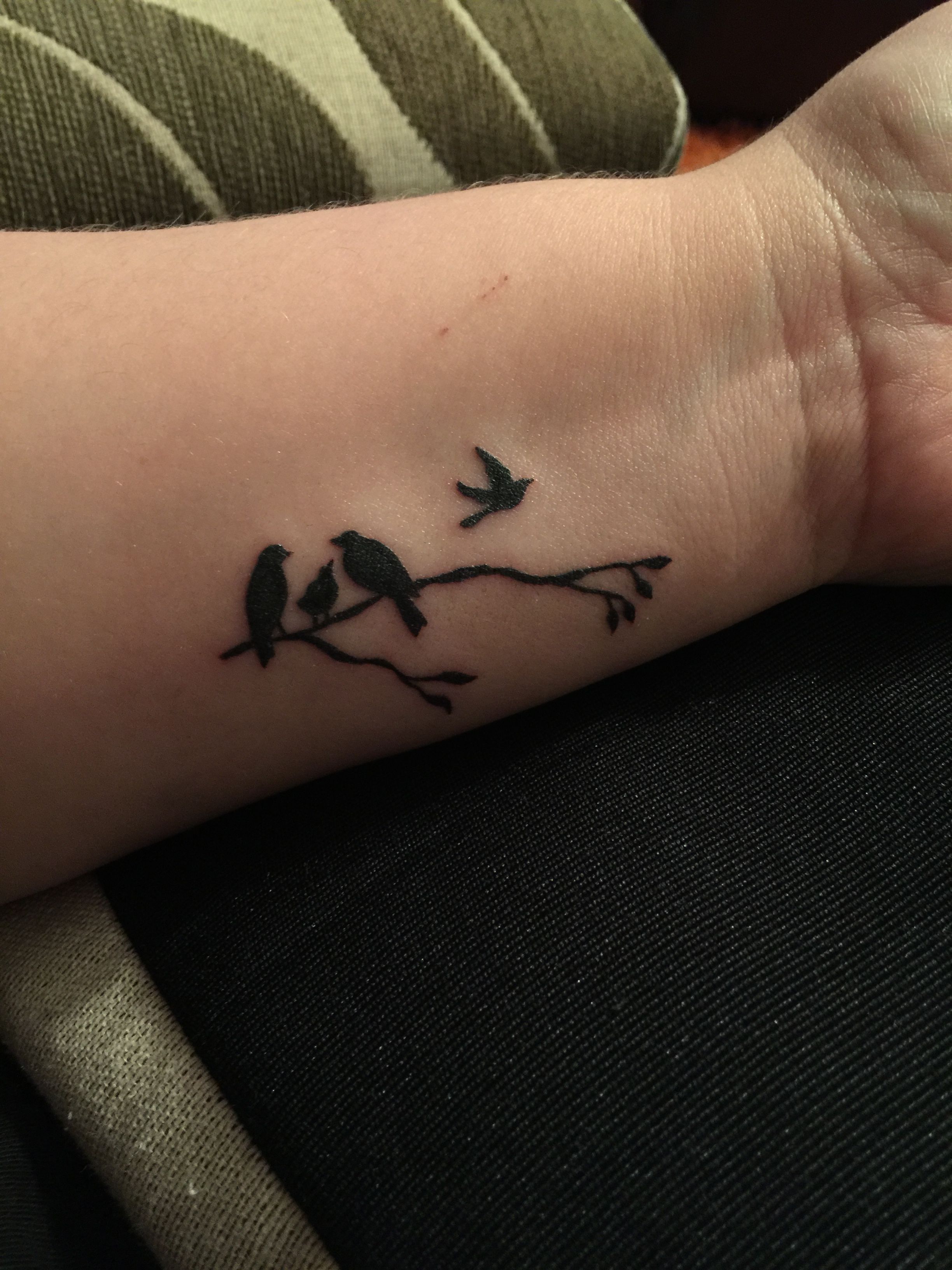 Bird Flying Away Tattoo