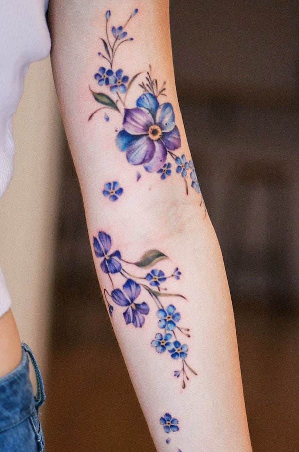 February Birth Flower Tattoo Ideas and Meanings