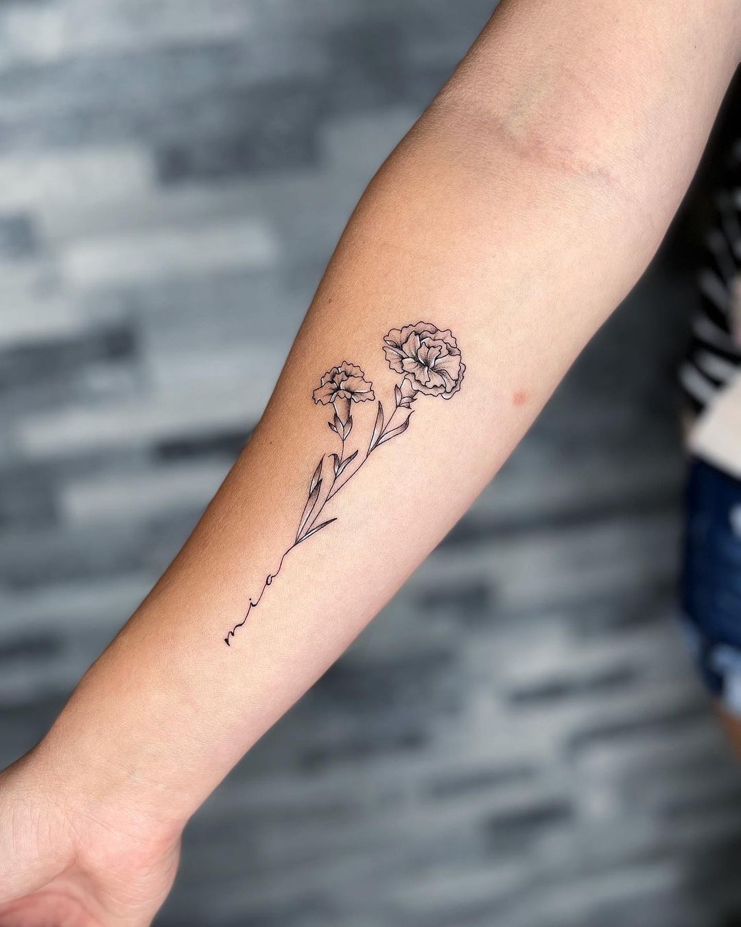 Birth Flower October Tattoo