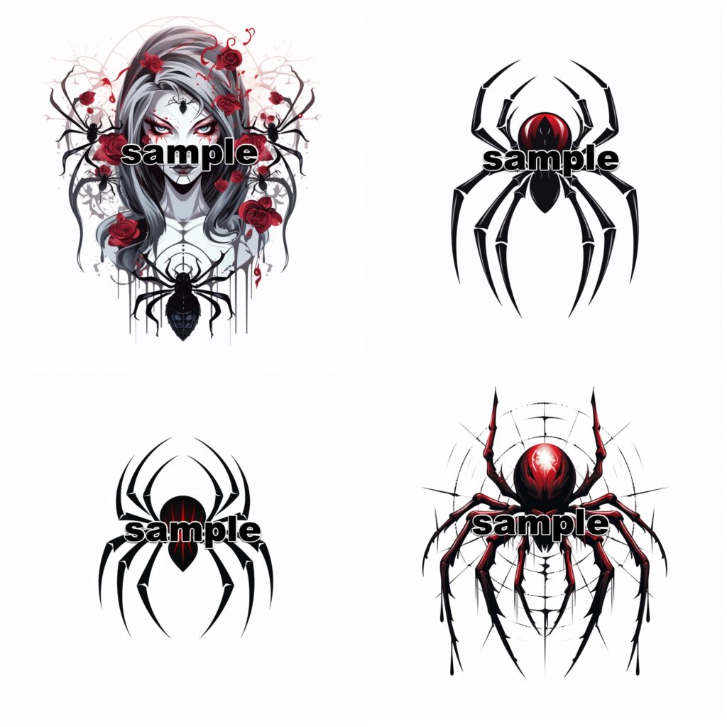 Black Widow Spider Tattoo Design On Craiyon