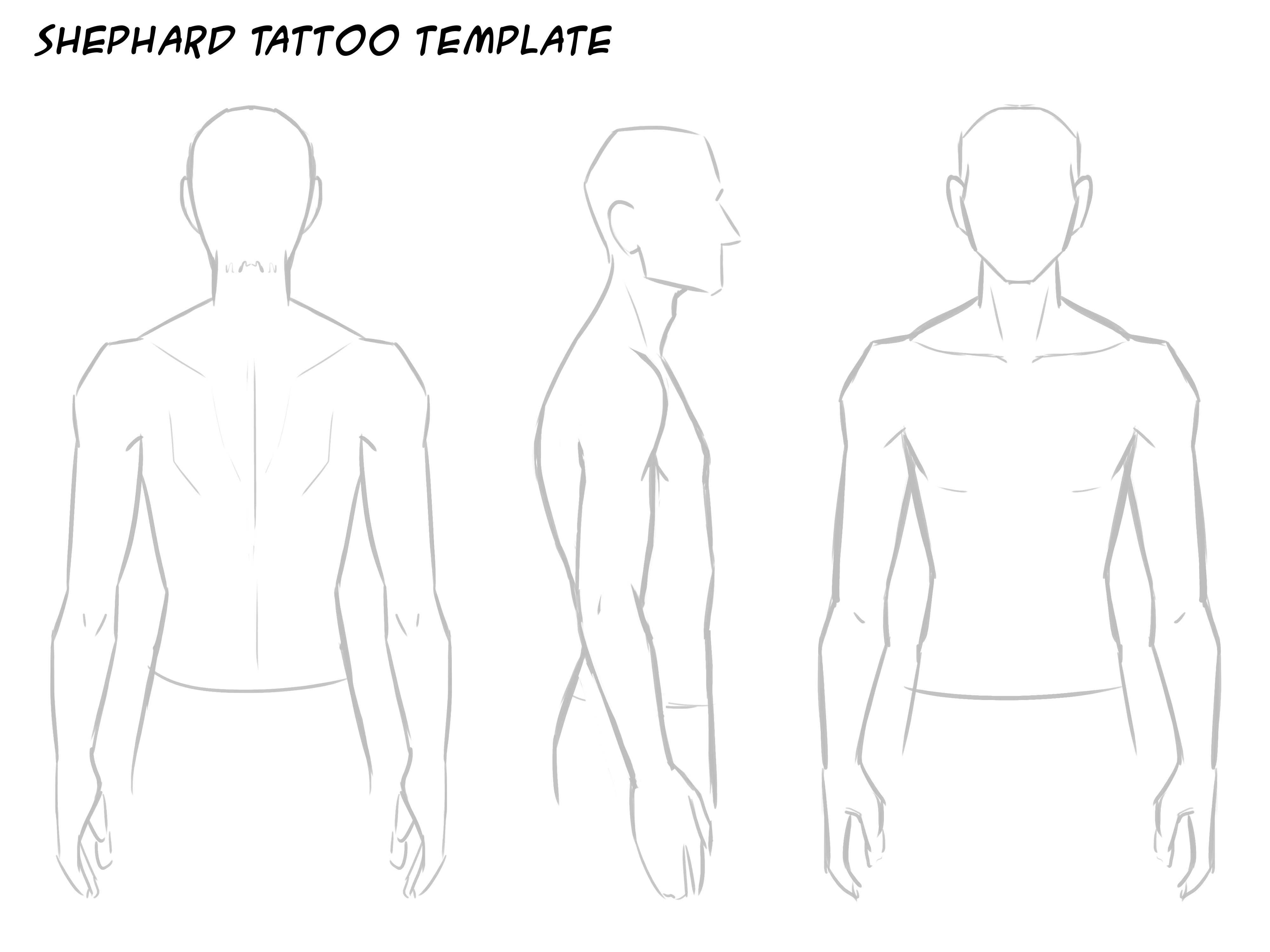 Blank Tattoo Template