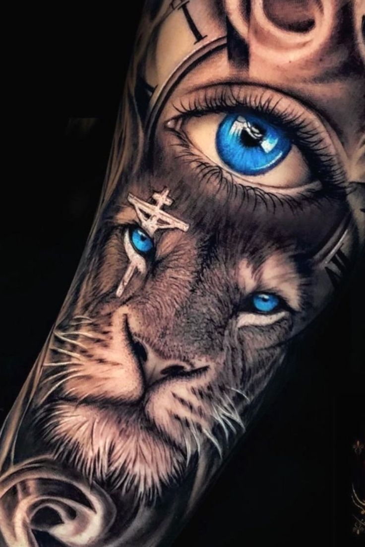 Blue Eyes Lion Lion Pictures Lion Tattoo