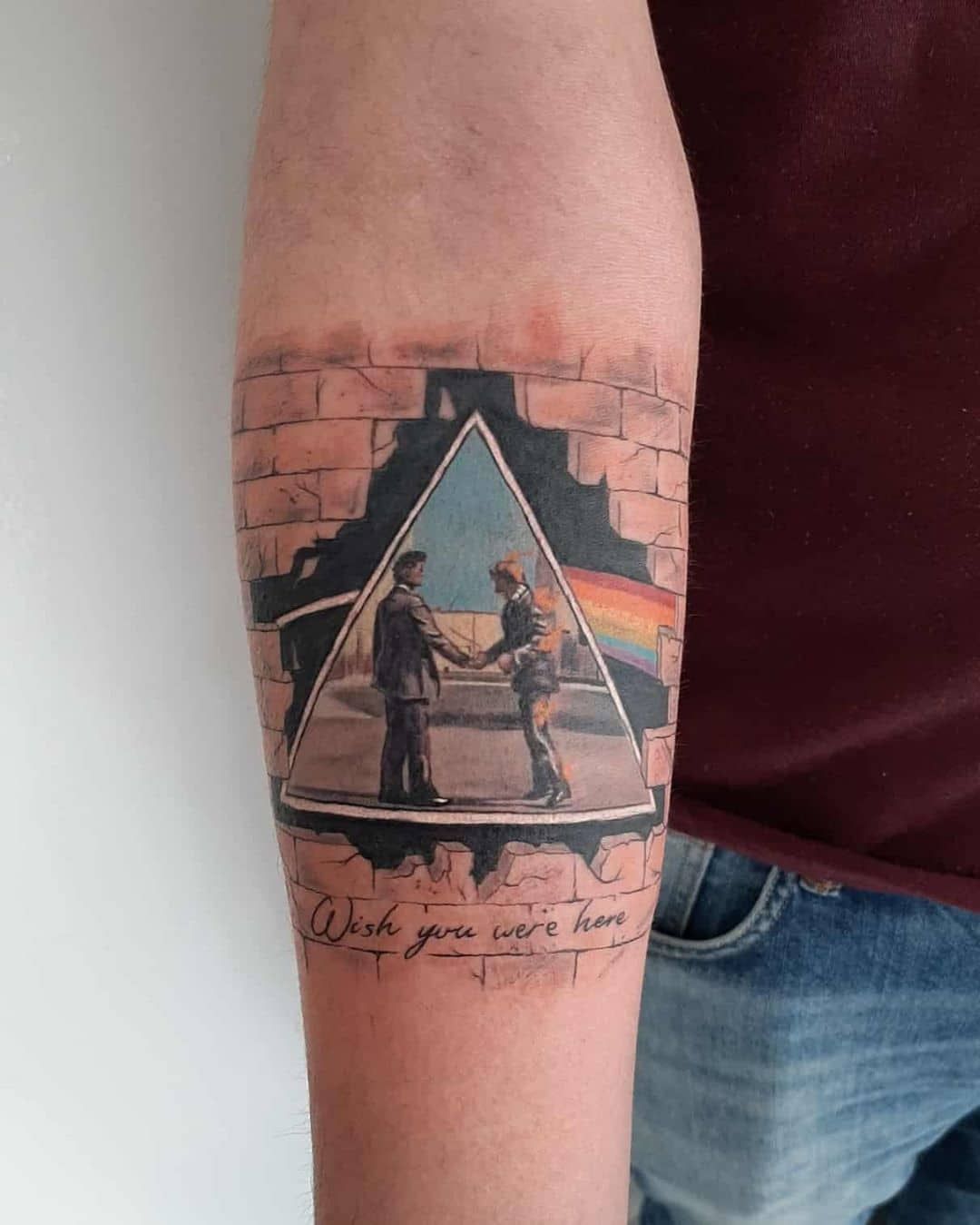 Brick Wall Tattoo Pink Floyd Tattoo Pink Floyd Artwork Tattoos