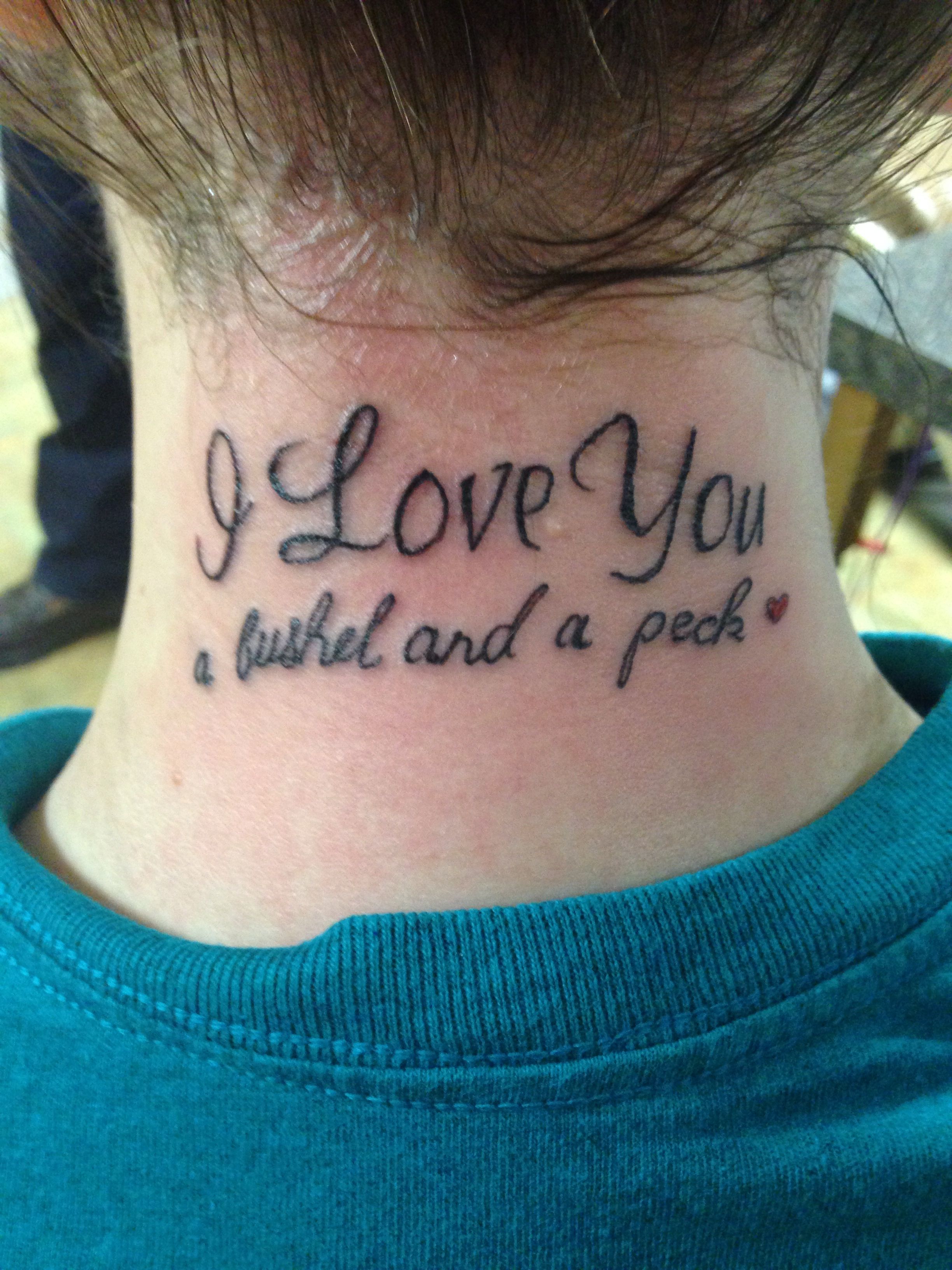 Bushel And A Peck Tattoo: Meaning and Inspiration