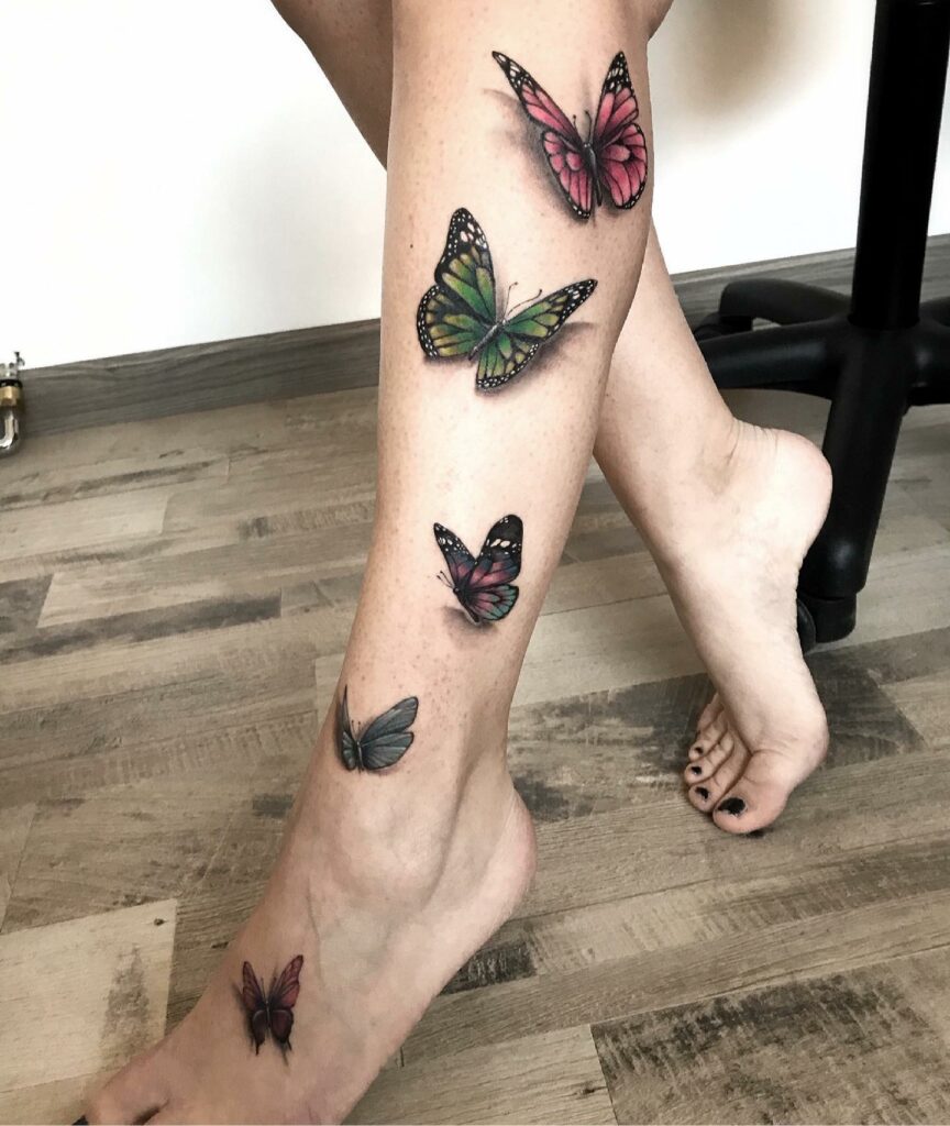 Butterfly Tattoo On Leg 95 Gorgeous Butterfly Tattoos The Beauty