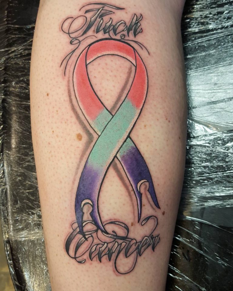 Cancer Ribbon Tattoos Designs Ideas To Give Support To The Sufferers