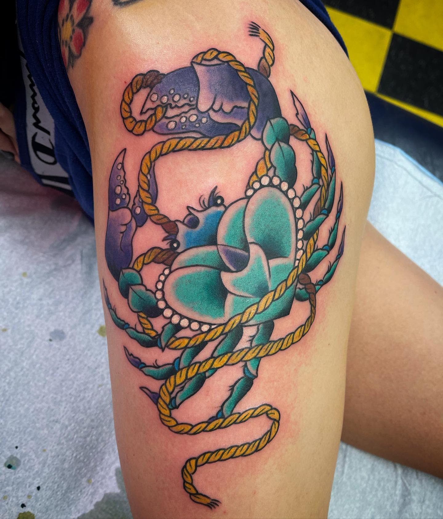 Cancer Zodiac Sign Crab Tattoo