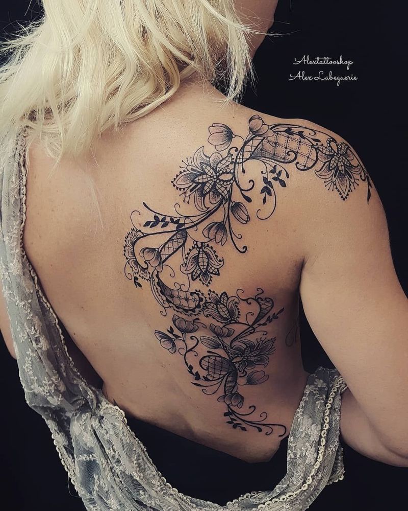 Celebrate Femininity With 50 Of The Most Beautiful Lace Tattoos You Ve