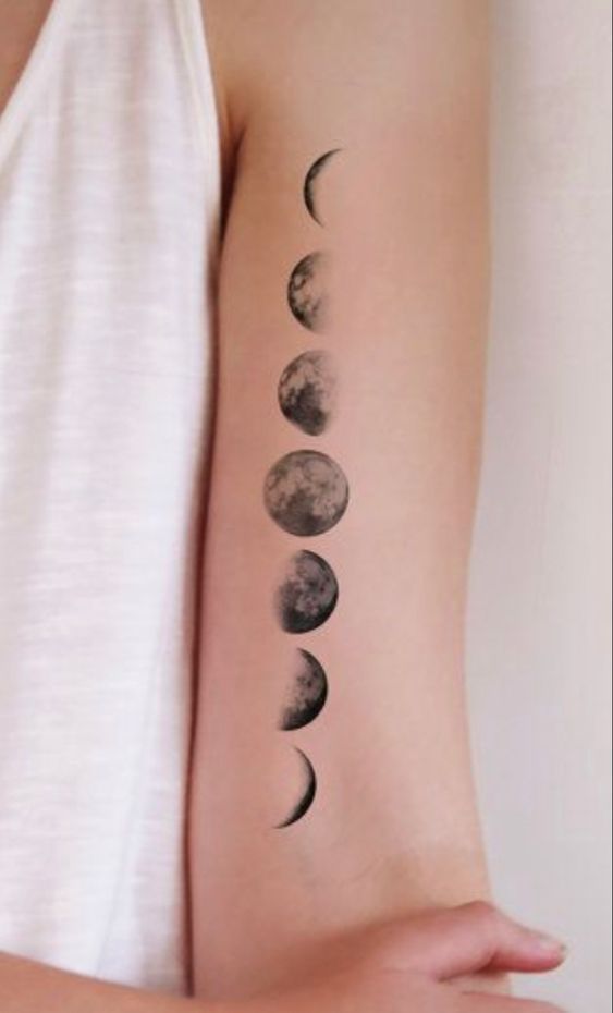 Celestial Ink Symbolism Of Moon Phase Tattoos Best Ideas Artofit