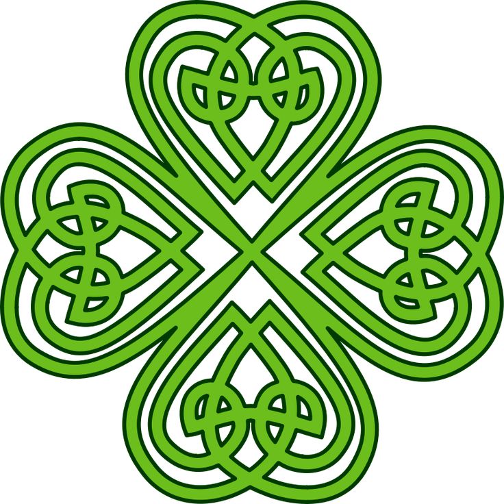 Celtic Four Leaved Clover Openclipart Celtic Clover Tattoos Four