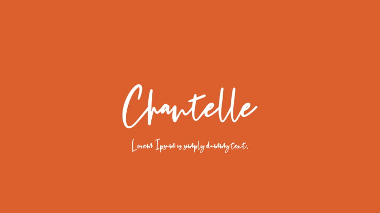 Chantelle Font Download Free Font Download