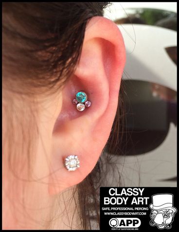 Check Out This Awesome New 14Ga Conch Piercing She Opted For An