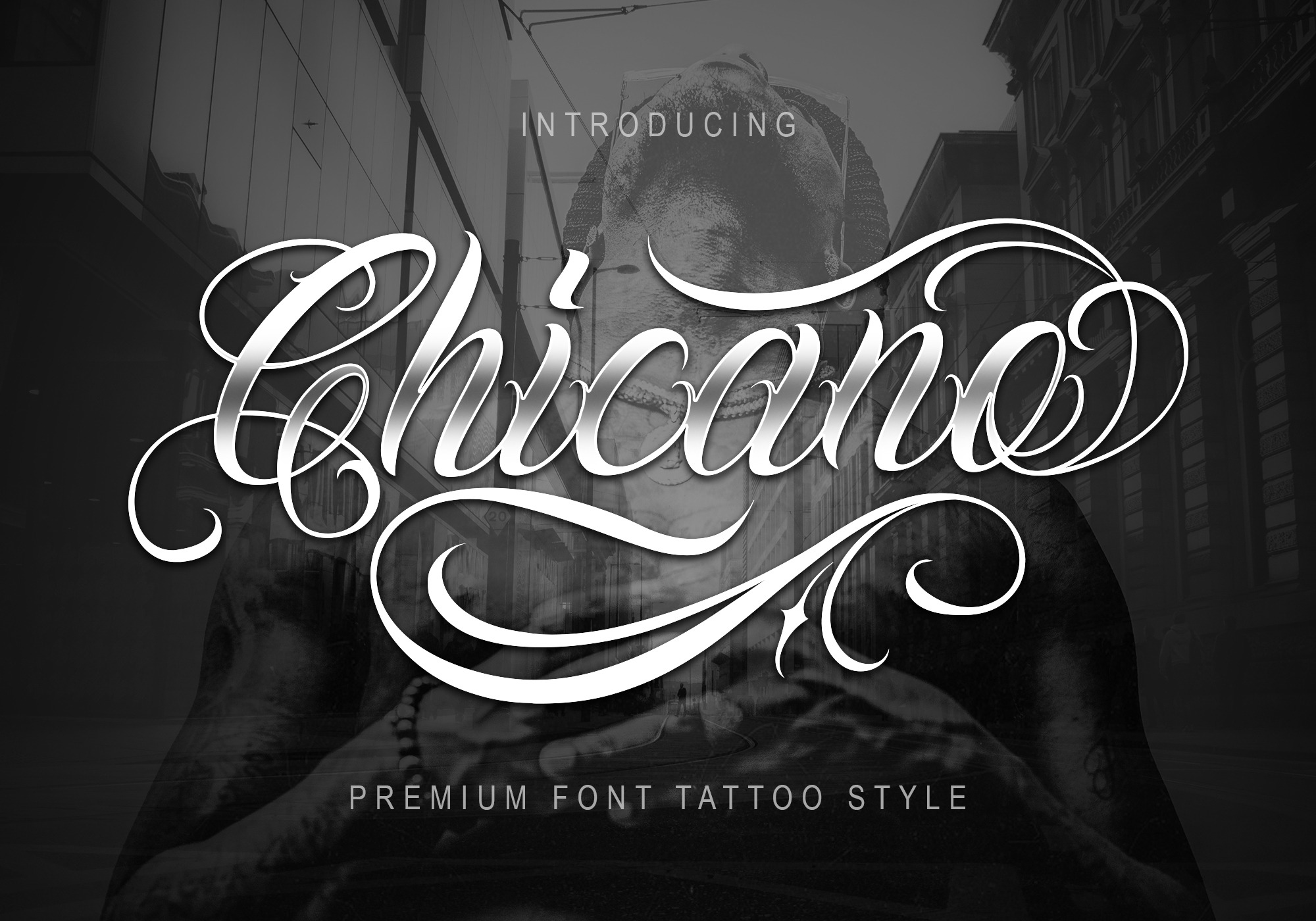 Chicano Font Tattoo Style Stunning Script Fonts Creative Market