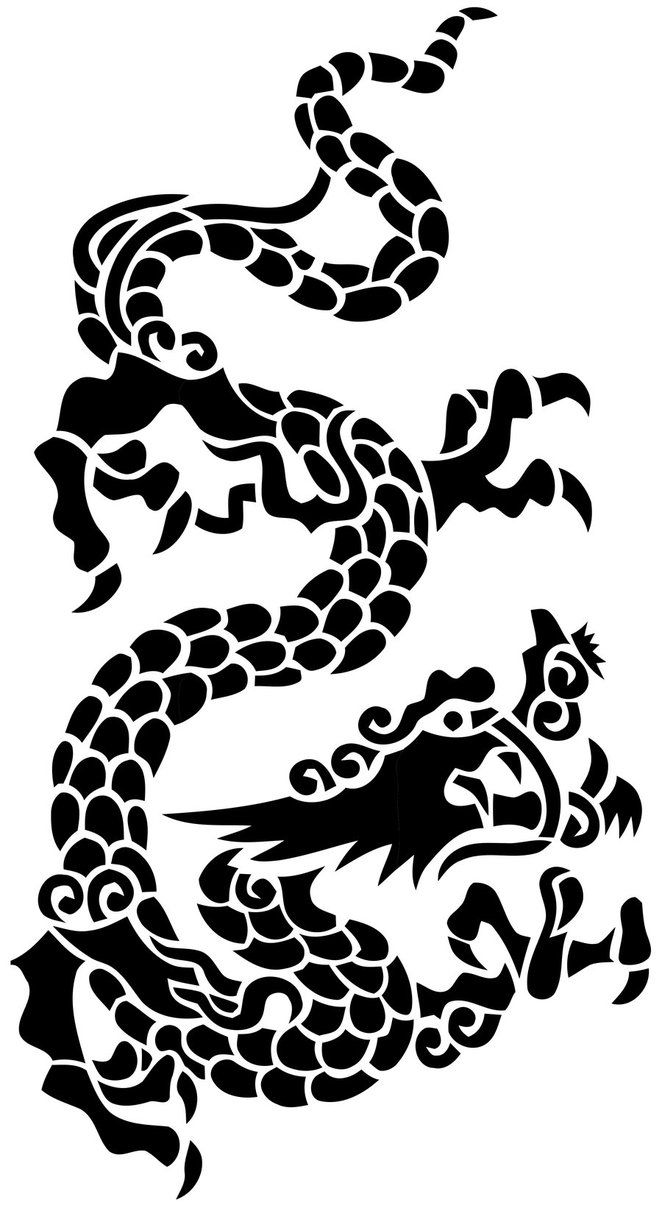 Chinese Dragon Stencil Dragon Stencil Art Stencil Dragon Chinese