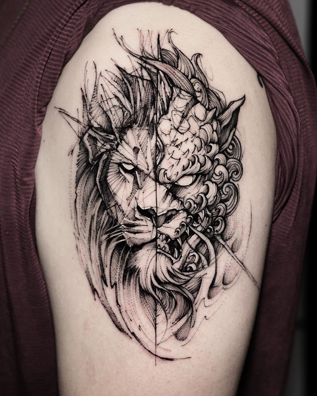 Chinese Guardian Lions Tattoo: Symbolism and Style Guide