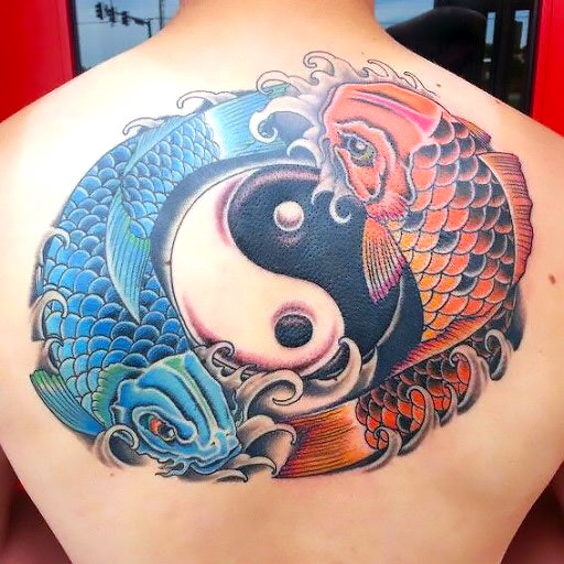 Chinese Koi Fish Ying Yang Tattoo D Vme