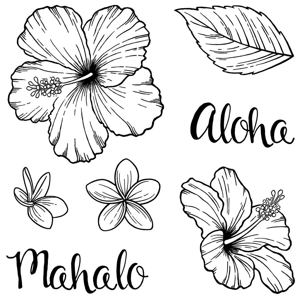 Close To My Heart Hawaiian Tattoo Flower Drawing Flower Tattoos