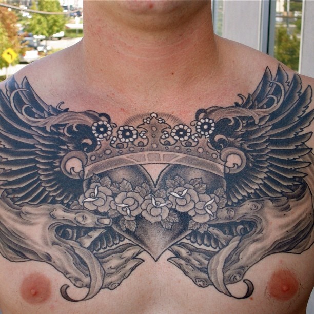 Colin Dowling Gold Rush Tattoo Usa Tattoo On Chest Tattoos Chest Tattoo Cover Up