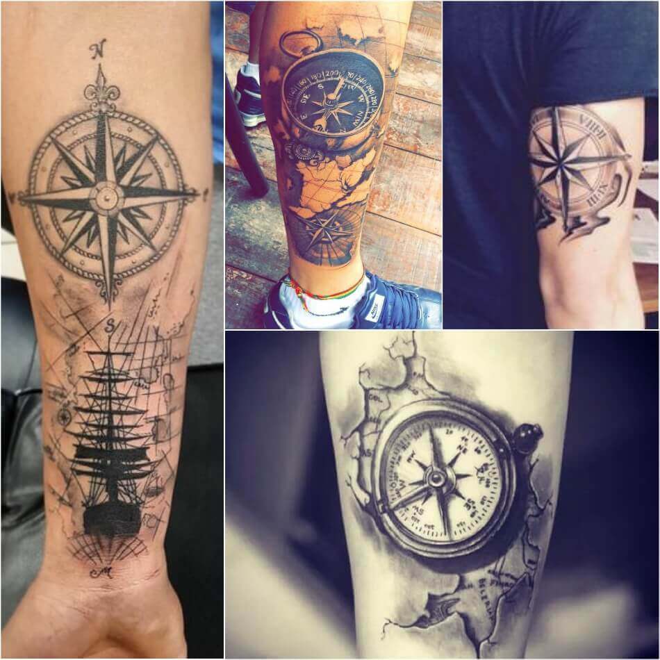 5 Compass Tattoo Ideas for Stylish Men