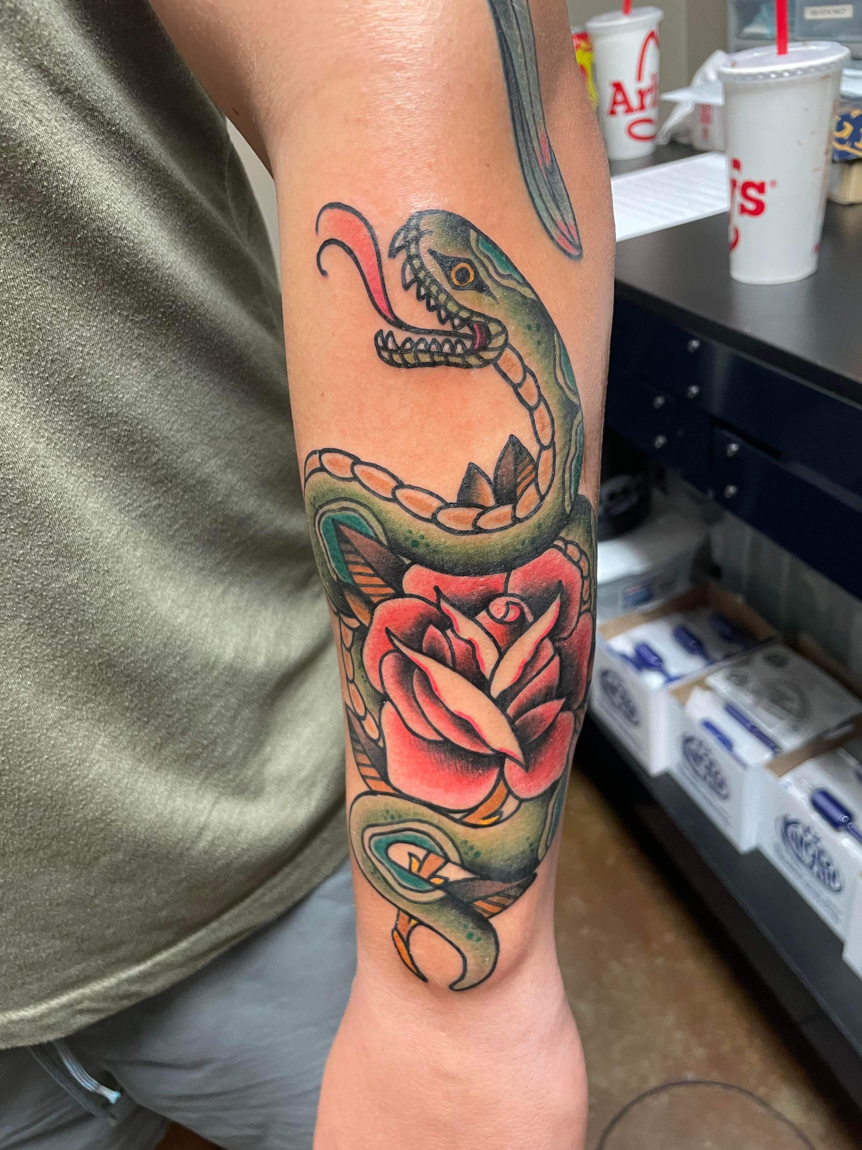 Continuation Of My American Traditional Animal Themed Sleeve By Ilene