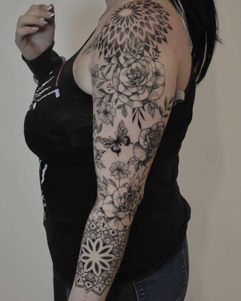 Coolest Tattoo Filler Ideas That Will Perfect Your Sleeve Tattoo Glee