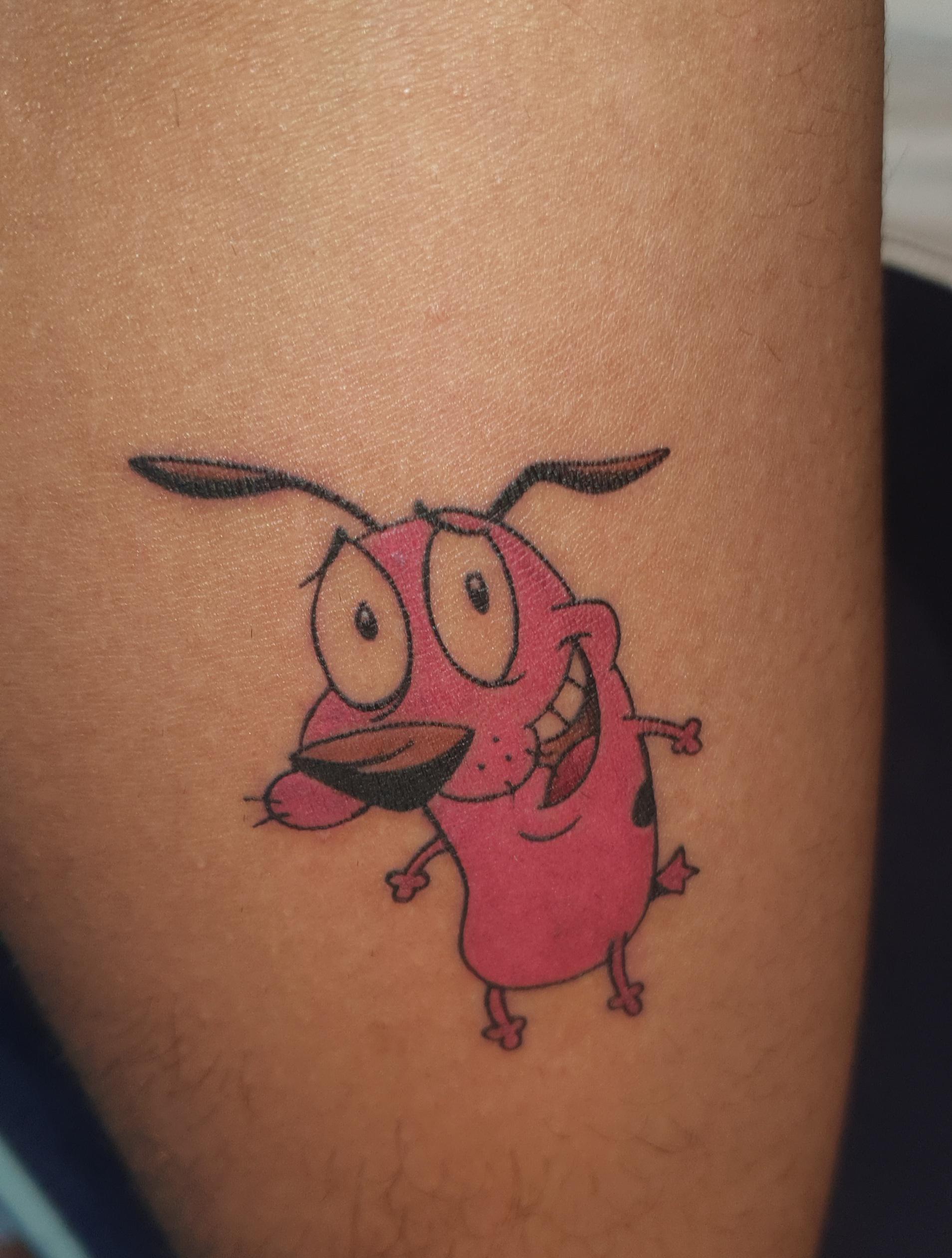 Courage The Cowardly Dog By Hawk Tattoos New Delhi My Third Tattoo