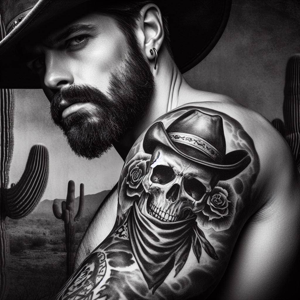 Cowboy Skull Tattoo Unleashing The Wild West Spirit In Ink Your Own