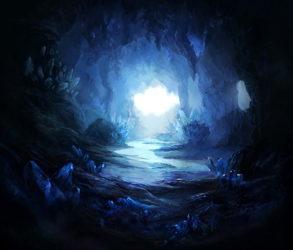 Creepy Cave Music Gemstone Caves Fantasy Landscape Crystal Cave