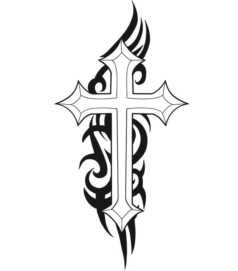 Cross Tattoo Drawings Tattoo Design