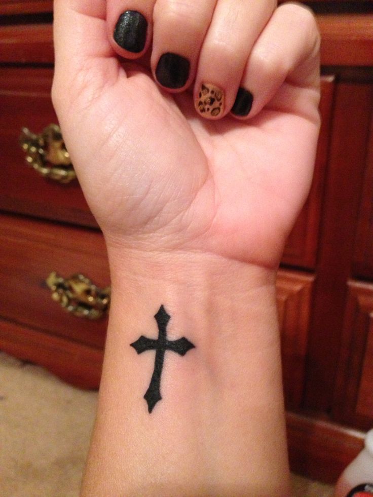 Cross Tattoo Wrist