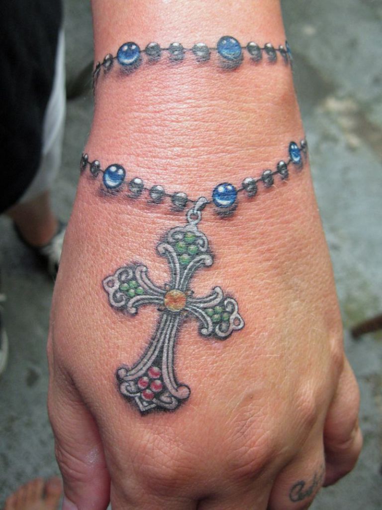 Cross With Rosary Tattoo: Symbolism and Style Guide