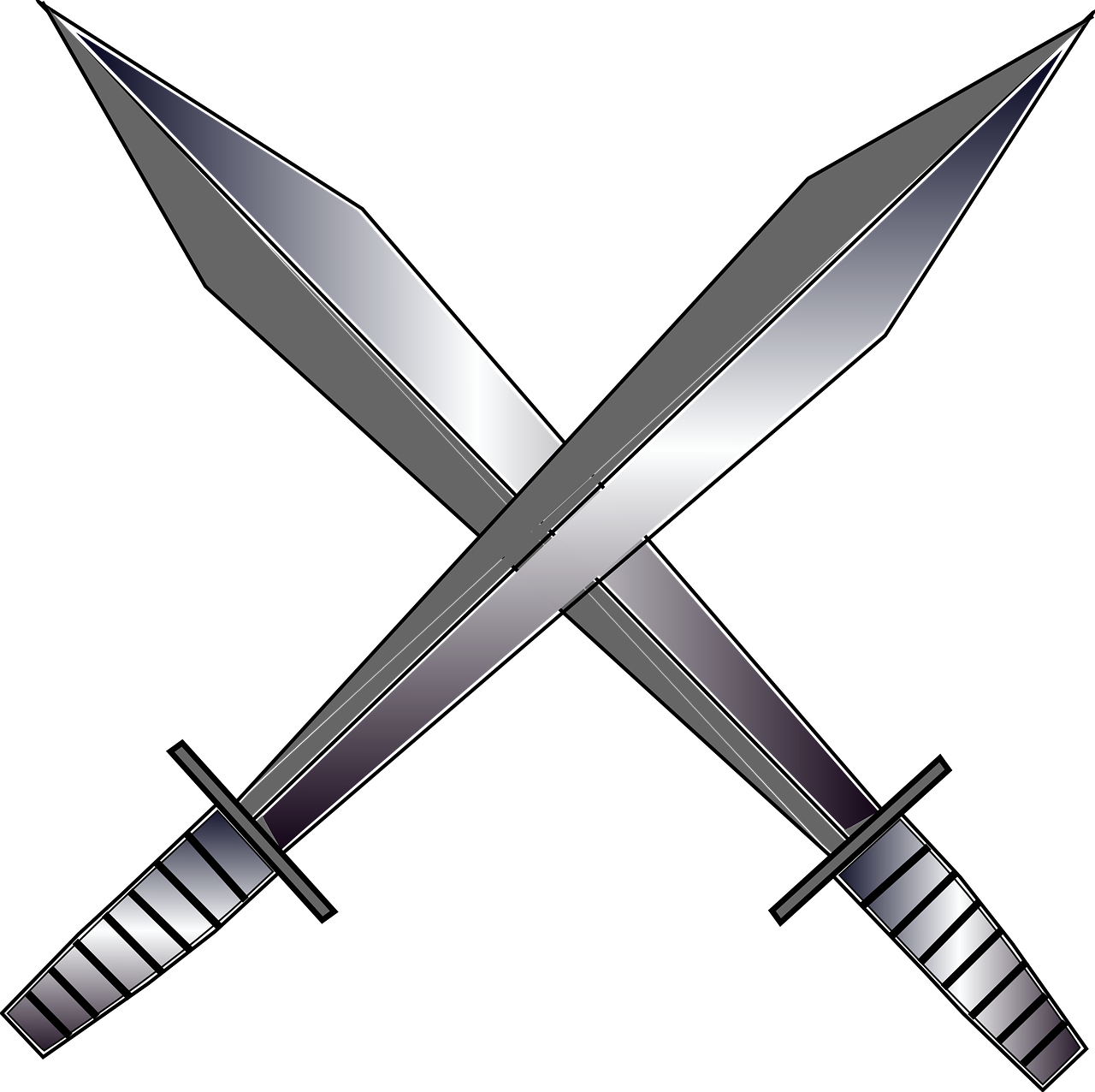 Crossed Swords Coloring Page Two Swords Crossed Drawing Hd Png