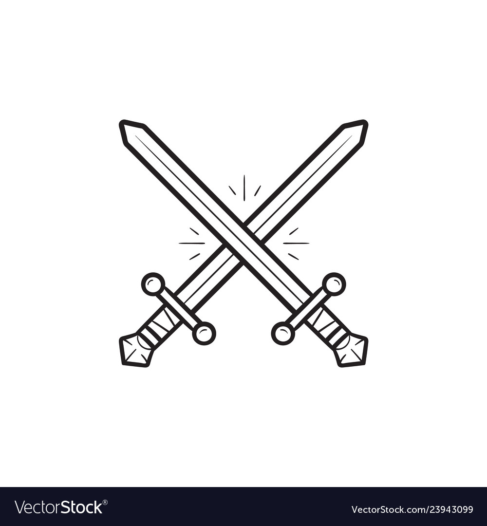 Crossed Swords Drawing Free Image Download