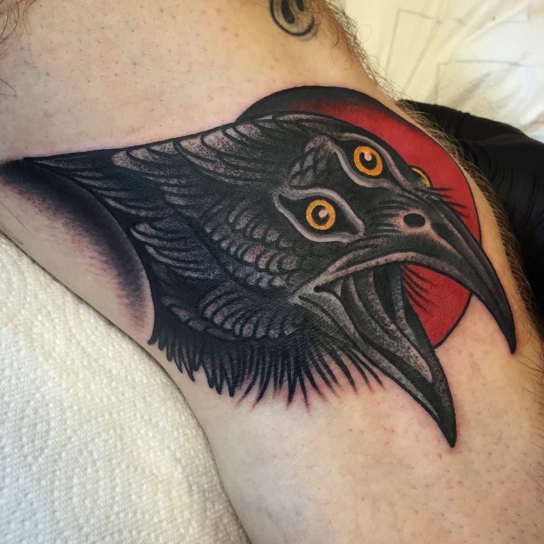 Crow Tattoo Traditional Tattoo Art Raven Tattoo