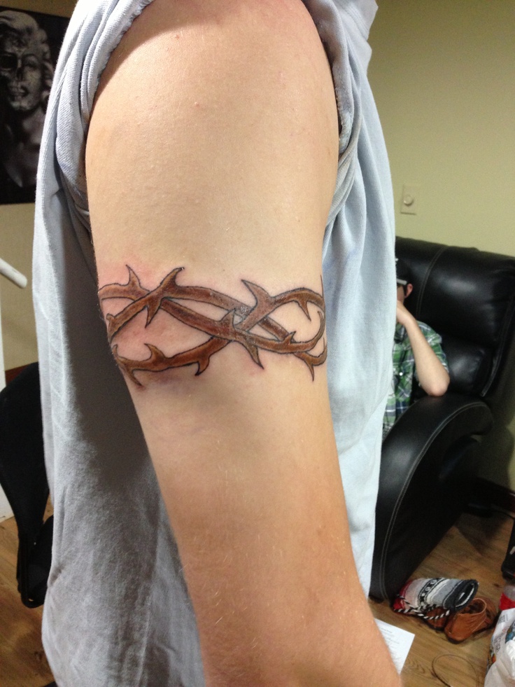 Crown Of Thorns Armband Tattoo Designs